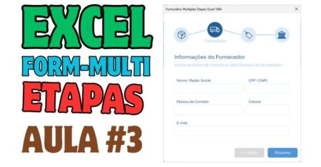 Formulário de Múltiplas Etapas Aula 03: Salvar Dados com VBA